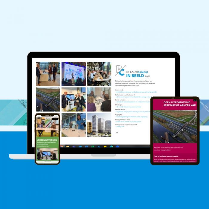 Collage De Bouwcampus in Beeld